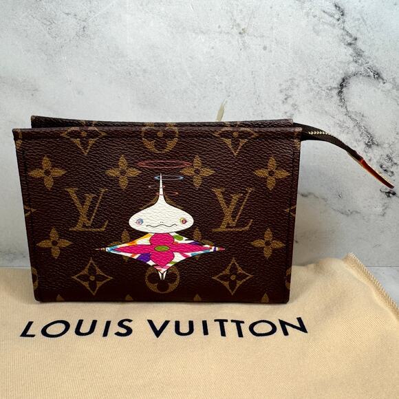 Louis Vuitton Murakami Bag LV x TM Trio Toiletry Pouch 15 Onionhead Monogram - Picture 2 of 13
